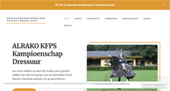 Desktop Screenshot of dressuurkampioenschapfrieschpaard.nl