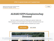 Tablet Screenshot of dressuurkampioenschapfrieschpaard.nl